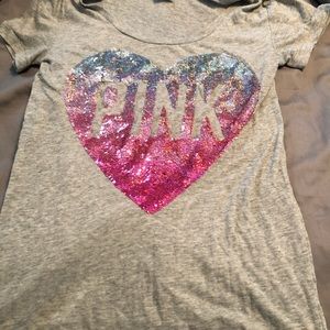 VS pink shirt
